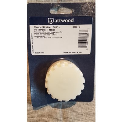 Plastic strainer 3 / 4'', Attwood